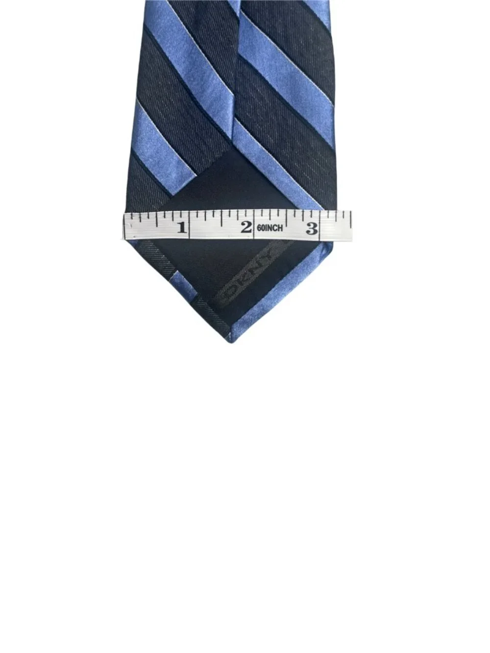 DKNY Blue Black Striped Silk Tie Classic Men's Necktie 3.25